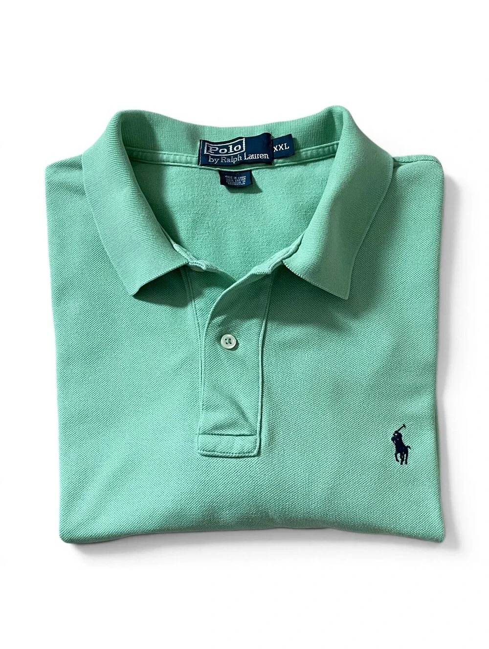 Polo Ralph Lauren Polo Shirt Mens XL Classic Fit Light Green